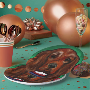 Irish Red Setter    Paper Plates