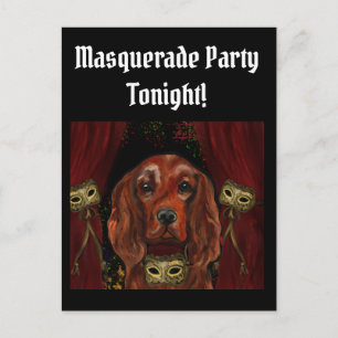 Irish Red Setter Postcard