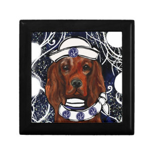 Irish Red Setter    Postcard Gift Box