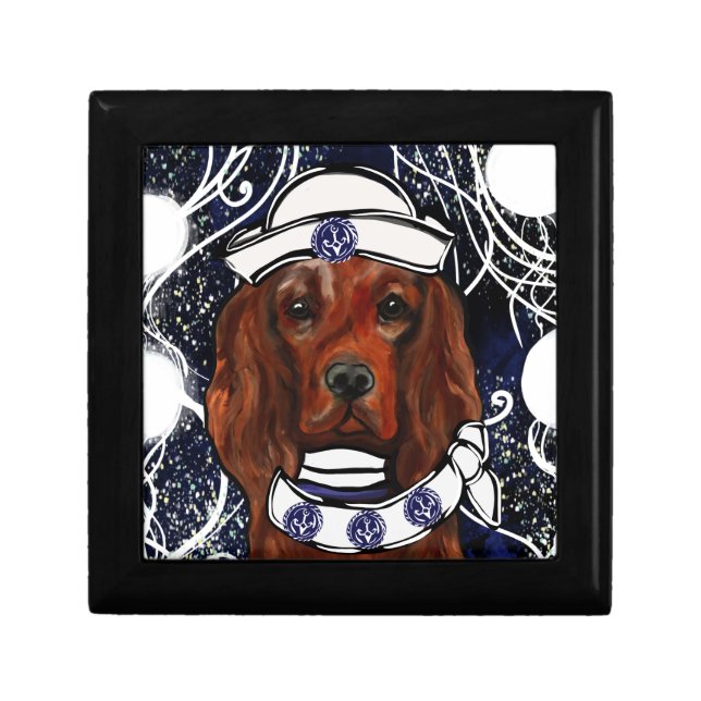Irish Red Setter    Postcard Gift Box (Front)