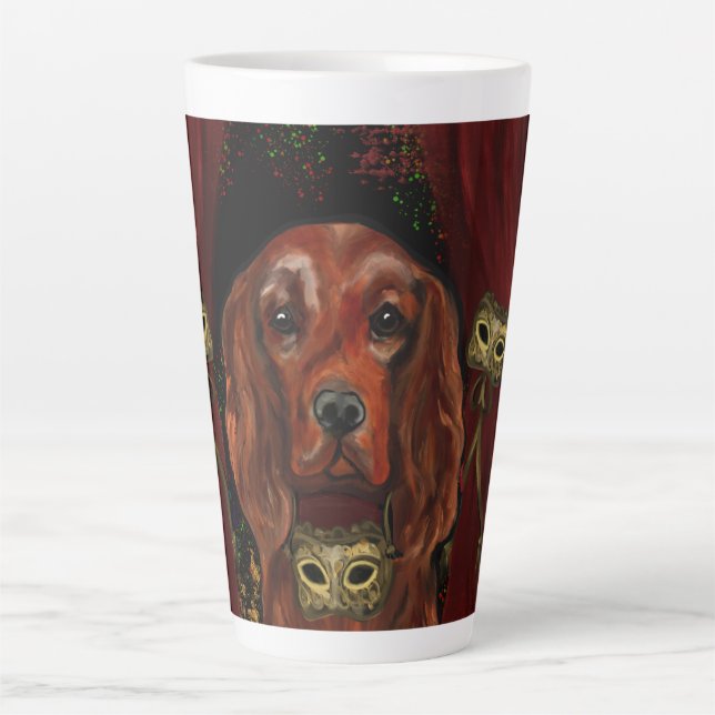 Irish Red Setter    Postcard Latte Mug (Front)