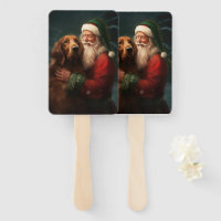 Irish Red Setter Santa Claus Festive Christmas