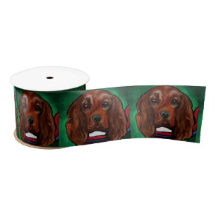 Irish Red Setter    Satin Ribbon