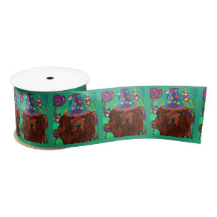 Irish Red Setter Satin Ribbon