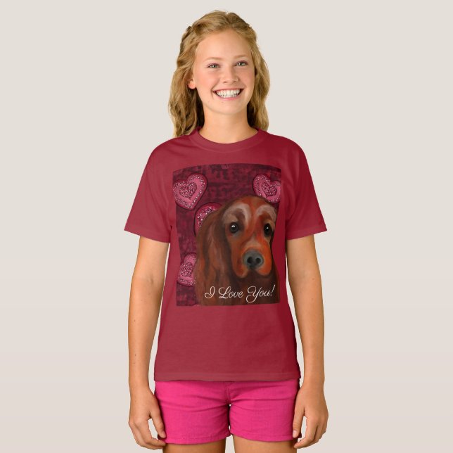 Irish Red Setter     T-Shirt (Front Full)
