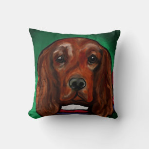Irish Red Setter  Throw Pillow