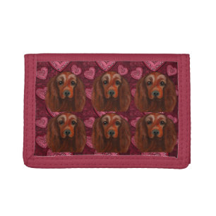 Irish Red Setter Tri-fold Wallet