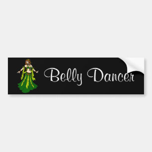 Irish Redhead Belly Dancer Bumper Sticker