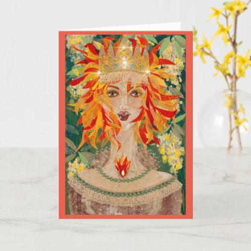 Irish Redhead Ginger Goddess Eire Card