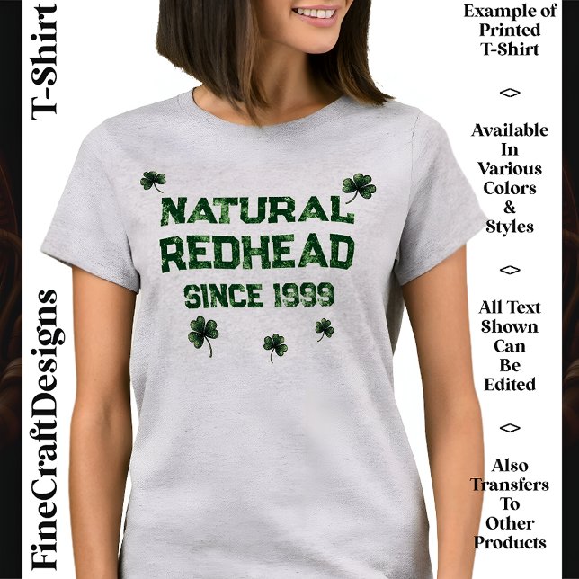 Irish Redhead, Red Hair, Custom, 06 Novelty Party T-Shirt (Creator Uploaded)