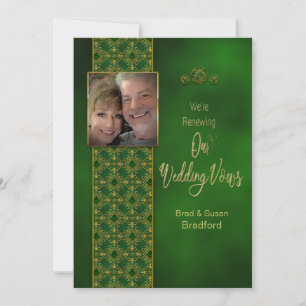 IRISH RENEWING WEDDING VOWS, Photo Insert Invitation