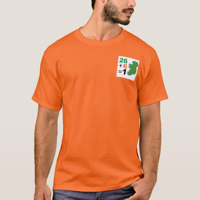 Irish Republic 26+6=1 TShirt Orange (Front)