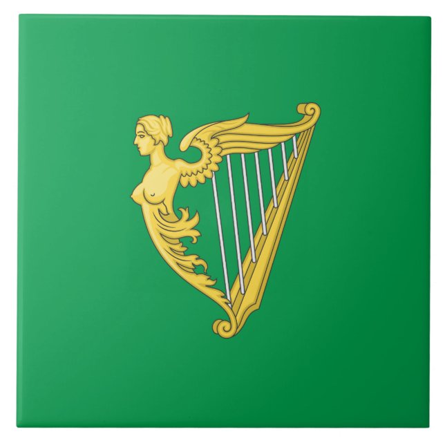 Irish Republican Flag Ceramic Tile (Front)