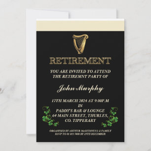 Irish Retirement Party Invitation