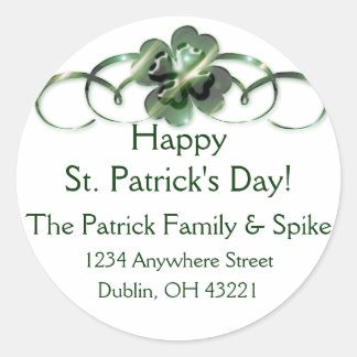 Irish Return Address Labels :: Shamrock Design 10
