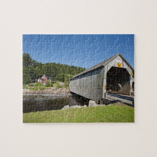 Irish River covered bridge St Martins New Jigsaw Puzzle