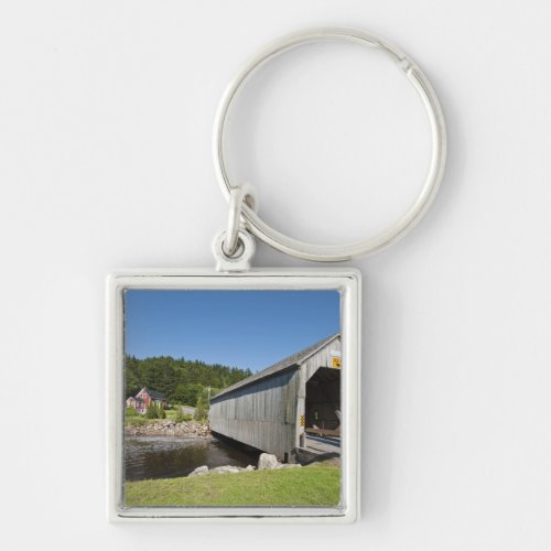 Irish River covered bridge St Martins New Keychain