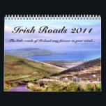 Irish Roads Calendar<br><div class="desc">“The little roads of Ireland stay forever in your mind.” Once you have driven through Ireland on winding country roads lined with stone walls and populated with sheep you never forget the tiny roads you have traveled. Some roads have hedgerows filled with flowers or berries, while others snake through rocky...</div>