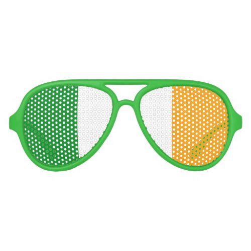 Irish ROI Ireland Flag Aviator Sunglasses