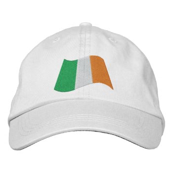 Irish Roi Ireland Flag Embroidered Baseball Hat by Ricaso_Graphics at Zazzle