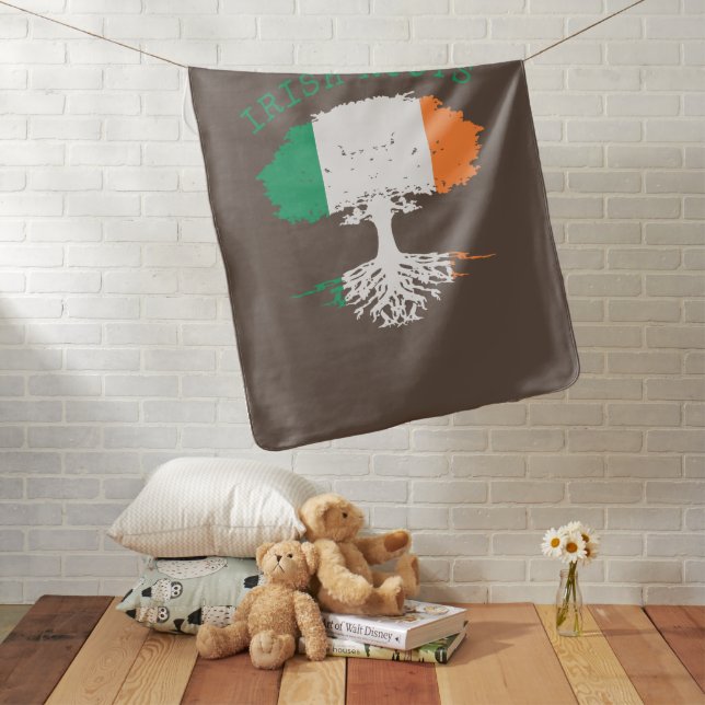 Irish Roots Family Tree   Baby Blanket (In Situ)
