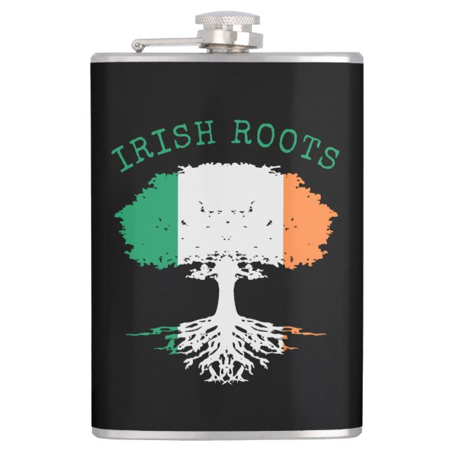 Irish Roots Family Tree   Flask (Front)