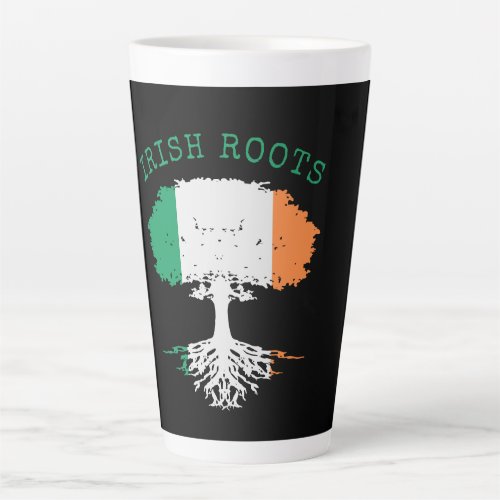 Irish Roots Family Tree  Latte Mug