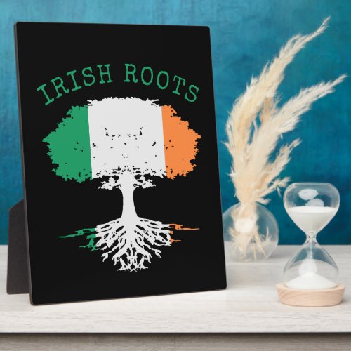 Irish Roots Family Tree Tabletop Plaque