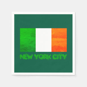 Irish Roots, NYC St. Patrick's Day Ireland Flag Napkins