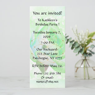 Irish Rose Birthday Party! Invitation
