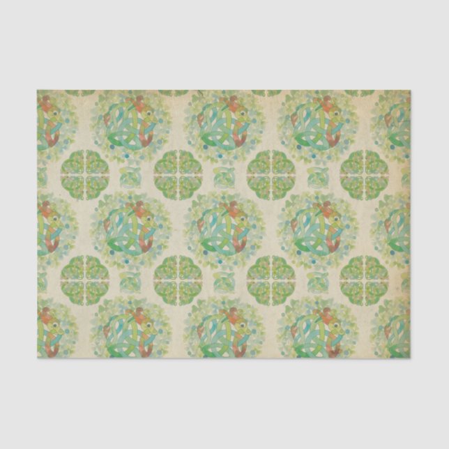 Irish Rose Celtic Knot Tissue Paper (Front)