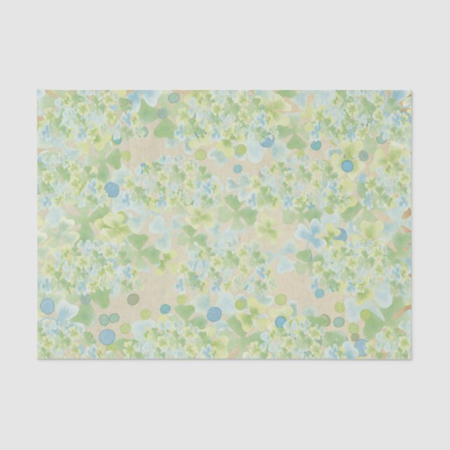 Irish Rose Clovers Tissue Paper (Front)