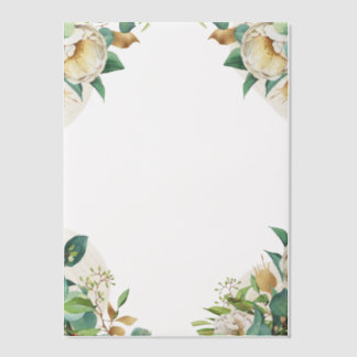 Irish Rose Corners Vellum Invitations