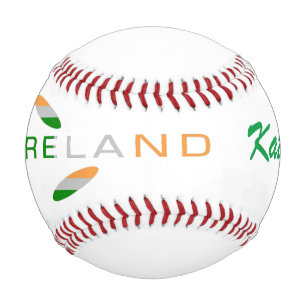 Irish Rose Flag Personalized Name  Baseball
