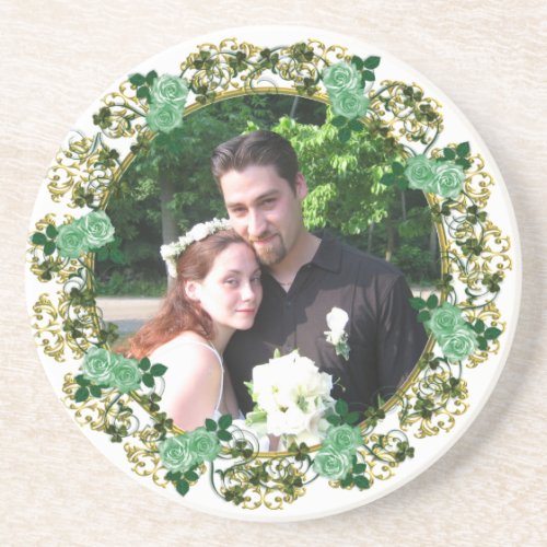 Irish rose photo Coaster