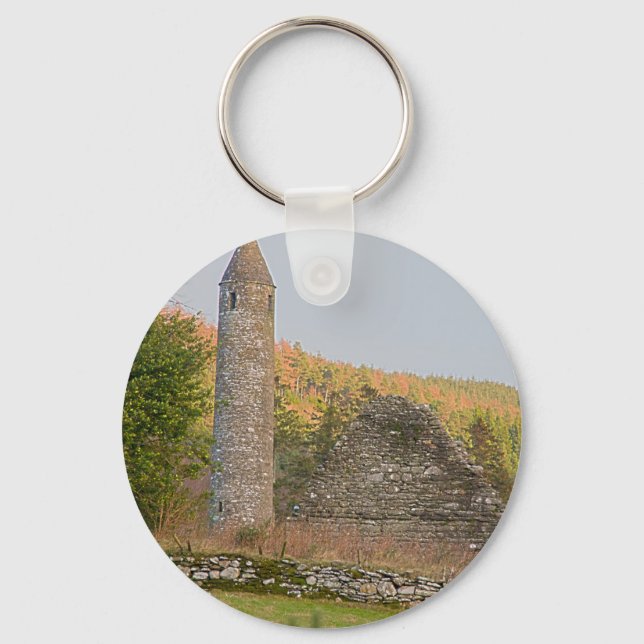 Irish Round Towers over 1,000 years old Keychain (Front)