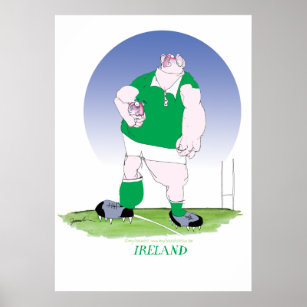 irish rugby player, tony fernandes poster