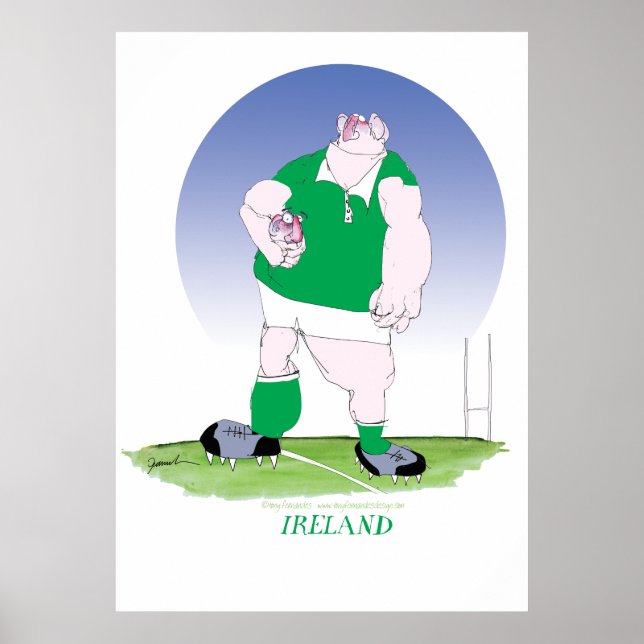irish rugby player, tony fernandes poster (Front)