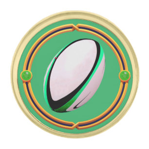 Irish Rugby Small Round Lapel Pin