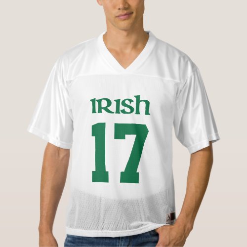 Irish Saint Patricks day Mens Football Jersey