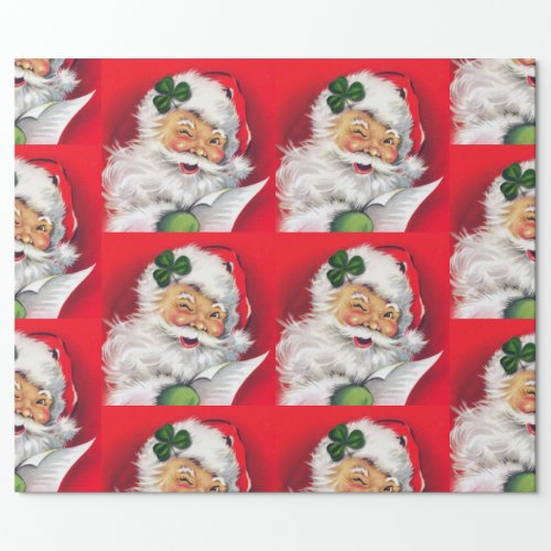 Irish Santa Irish Christmas Ireland Irish Wrapping Paper