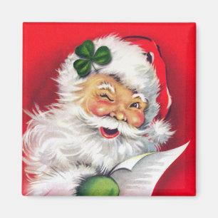 Irish Santa, Irish Christmas, Ireland Magnet