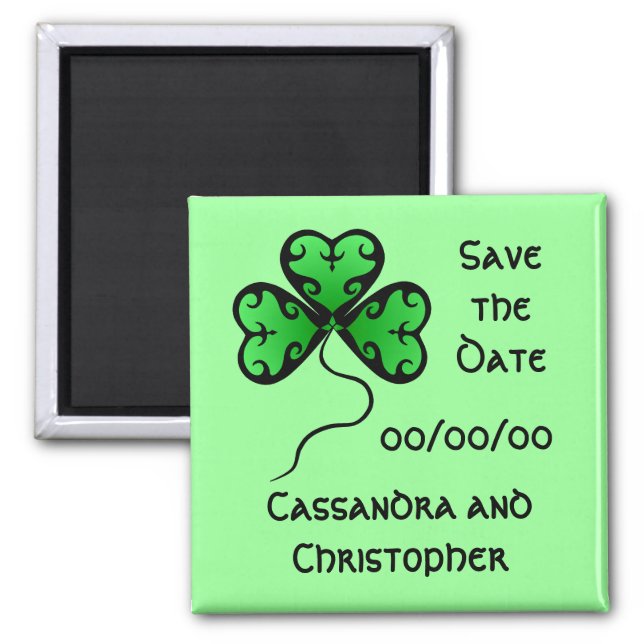 Irish save the date magnet (Front)