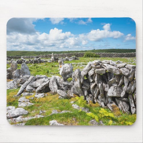 Irish scenic landscape the Burren Ireland Mouse Pad