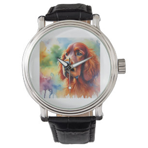 Irish Setter 251024AREF102 - Watercolor Watch