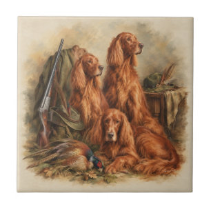 Irish Setter ,Art Ceramic Tile