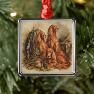 Irish Setter ,Art Metal Ornament