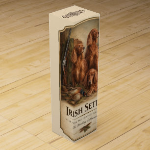 Irish Setter ,Art Wine Box