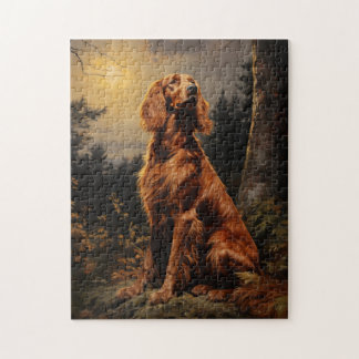 Irish Setter at night Jigsaw Puzzle