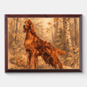 Irish  Setter,  Award Plaque